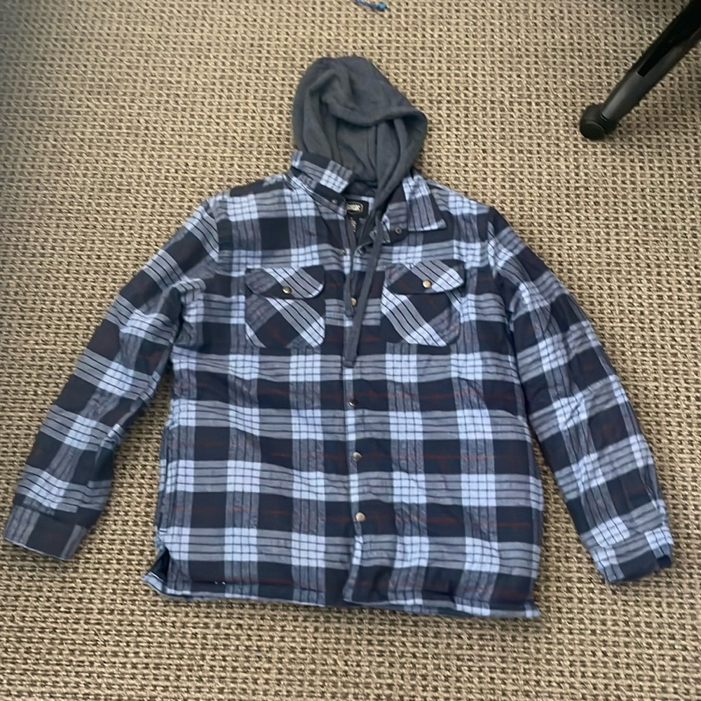 Quilted Zip-Up Shacket, Berkley Jensen, Size XL